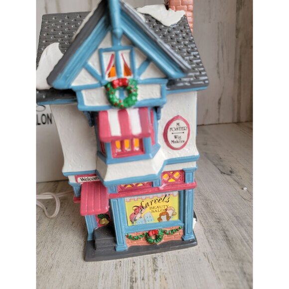 Dept 56 54704 Marvel's beauty salon Snow village accessory Xmas - Picture 4 of 8